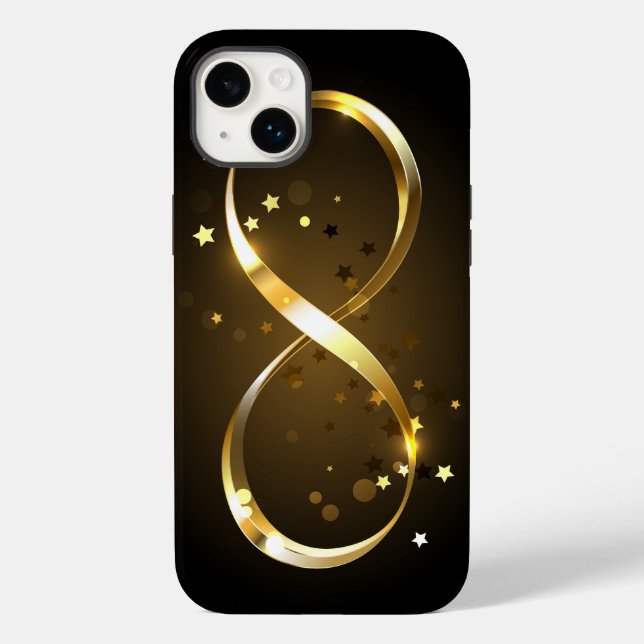 Golden Infinity Symbol Case-Mate iPhone Hülle (Rückseite)