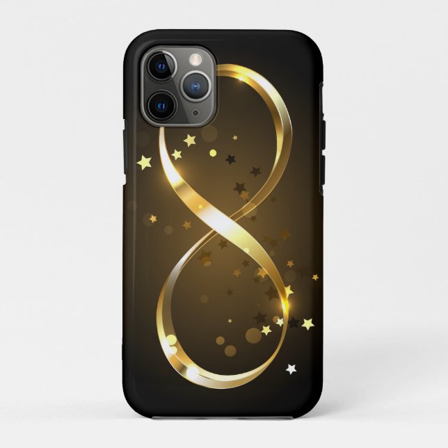 Golden Infinity Symbol Case-Mate iPhone Hülle (Rückseite)