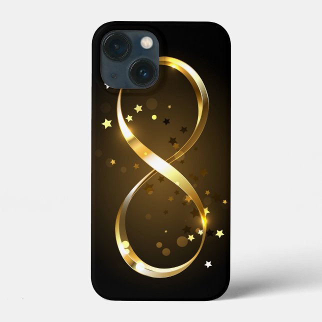 Golden Infinity Symbol Case-Mate iPhone Hülle (Rückseite)