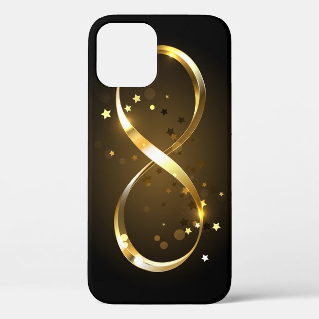 Golden Infinity Symbol Case-Mate iPhone Hülle (Rückseite)