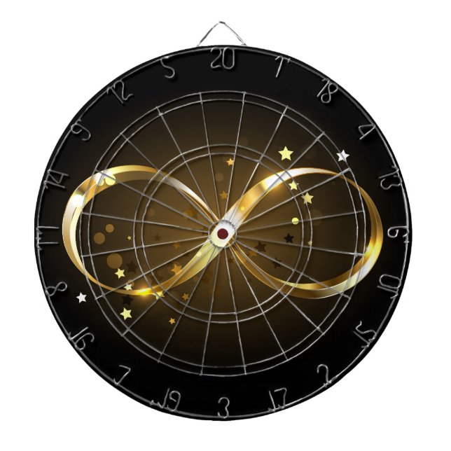 Golden Infinity Symbol Dartscheibe (vorne)