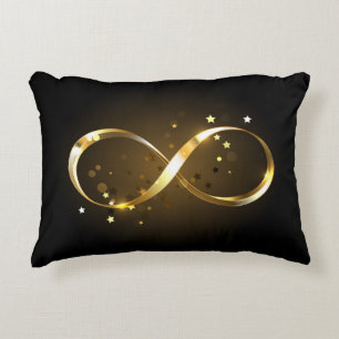 Golden Infinity Symbol Dekokissen