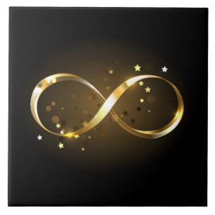 Golden Infinity Symbol Fliese