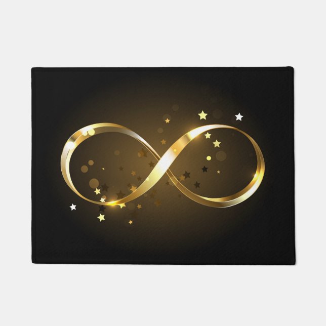 Golden Infinity Symbol Fußmatte (Vorderseite)