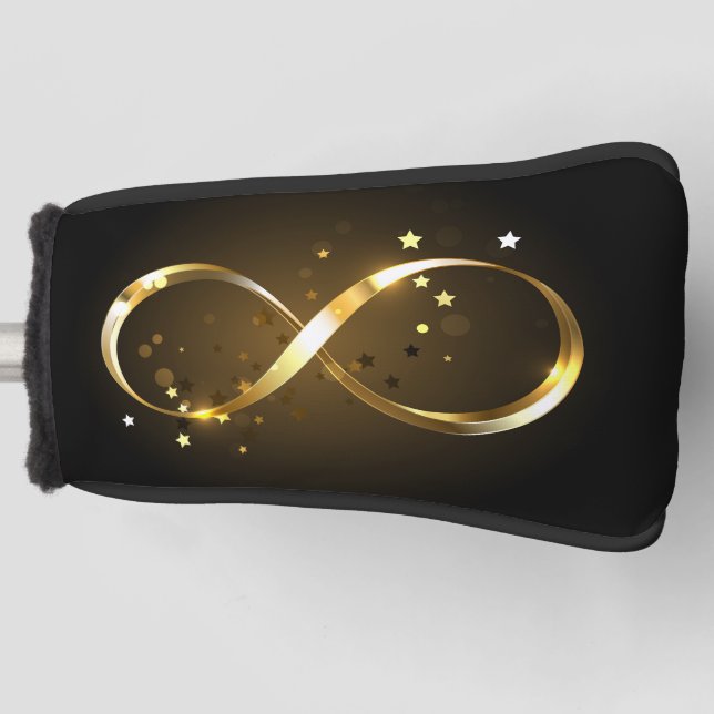Golden Infinity Symbol Golf Headcover (Vorderseite)