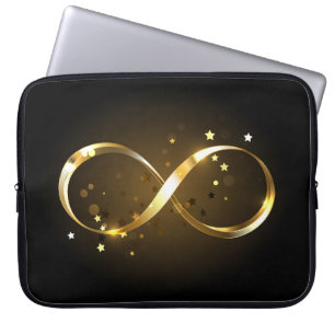 Golden Infinity Symbol Laptopschutzhülle