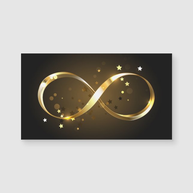 Golden Infinity Symbol Magnetkarte (Vorderseite)