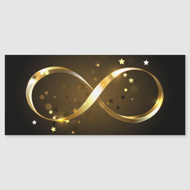 Golden Infinity Symbol Magnetkarte (Vorderseite)