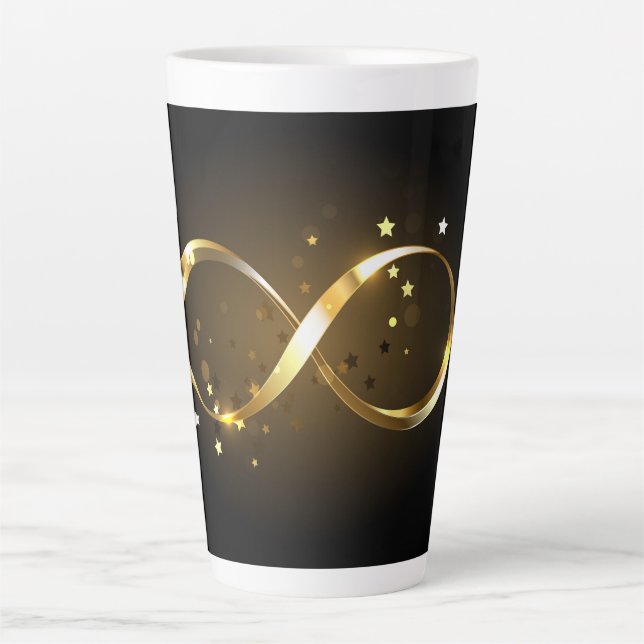 Golden Infinity Symbol Milchtasse (Vorderseite)