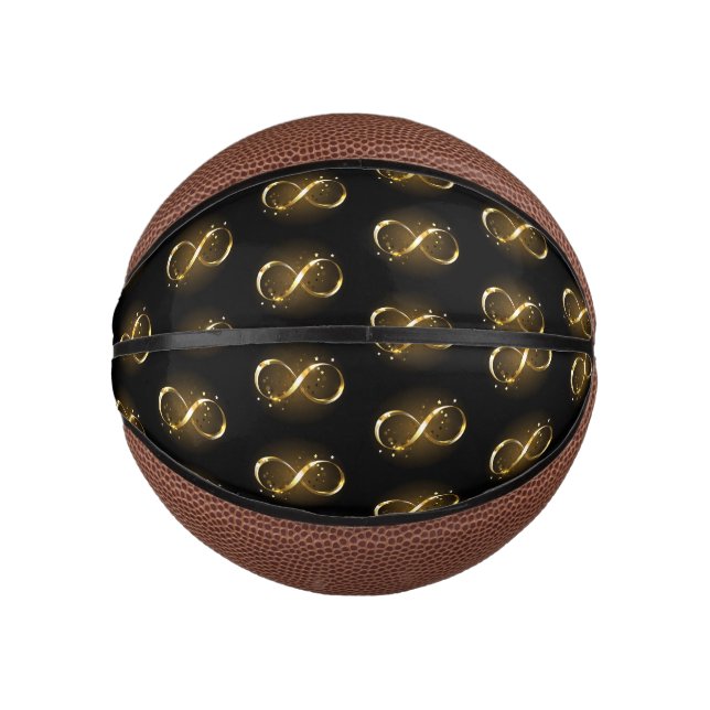 Golden Infinity Symbol Mini Basketball (Vorderseite)