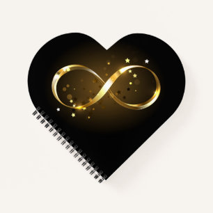 Golden Infinity Symbol Notizbuch