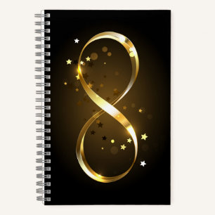 Golden Infinity Symbol Notizbuch