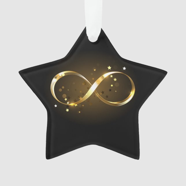 Golden Infinity Symbol Ornament (Vorderseite)