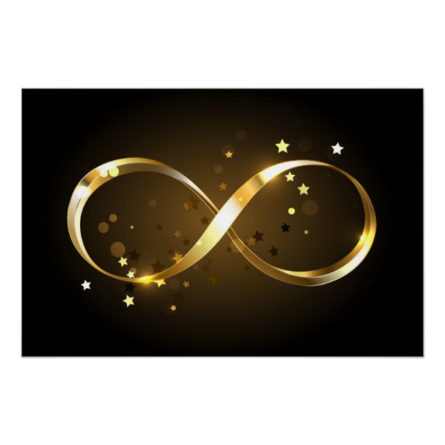 Golden Infinity Symbol Poster (Vorderseite)