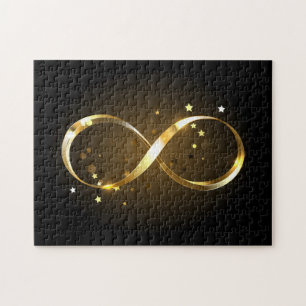 Golden Infinity Symbol Puzzle