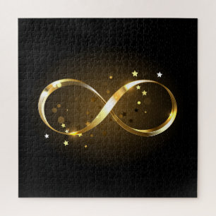 Golden Infinity Symbol Puzzle