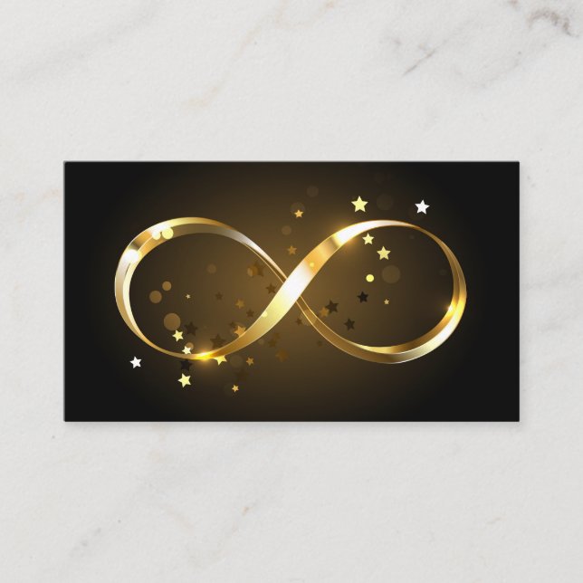 Golden Infinity Symbol Rabattkarte (Vorderseite)