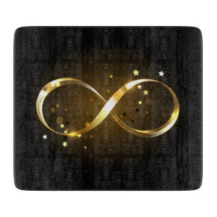 Golden Infinity Symbol Schneidebrett