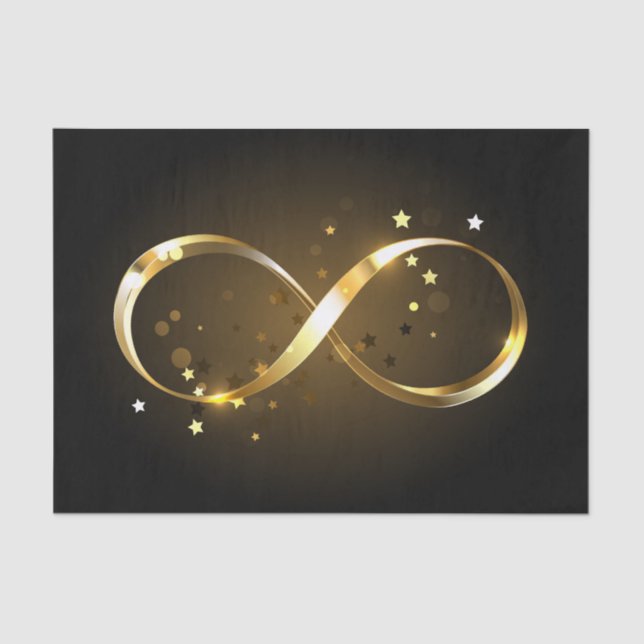 Golden Infinity Symbol Seidenpapier (Vorderseite)