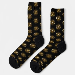 Golden Infinity Symbol Socken