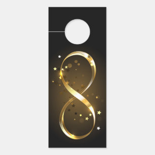 Golden Infinity Symbol Türanhänger
