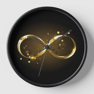 Golden Infinity Symbol Uhr