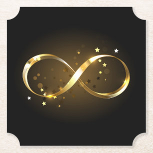 Golden Infinity Symbol Untersetzer