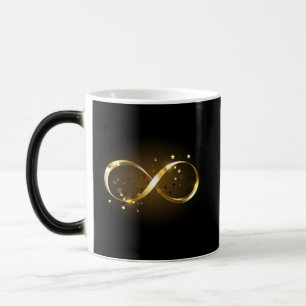 Golden Infinity Symbol Verwandlungstasse
