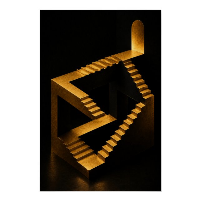 Golden Infinity Treppenposter Poster (Vorderseite)