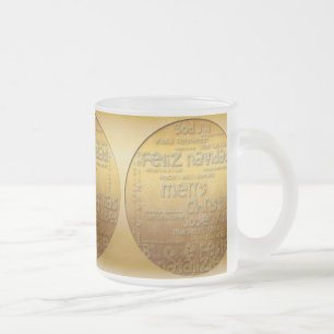 Golden International Christmas Mattiert G Tasse