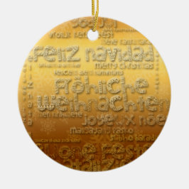 Golden International Weihnachten Navidad Ornament