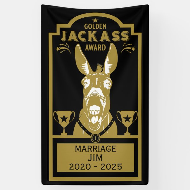 Golden Jackass Award Banner (Vertikal)