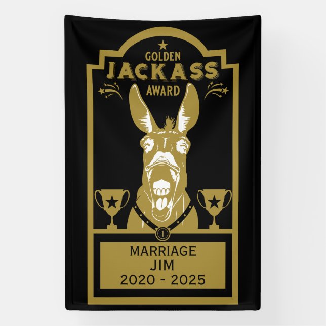 Golden Jackass Award Banner (Vertikal)