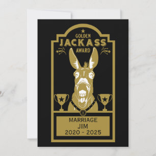 Golden Jackass Award Dankeskarte