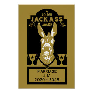 Golden Jackass Award Poster