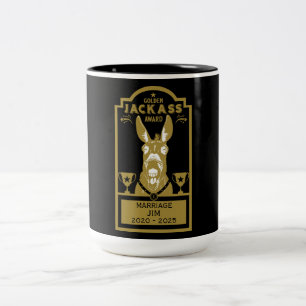 Golden Jackass Award Zweifarbige Tasse