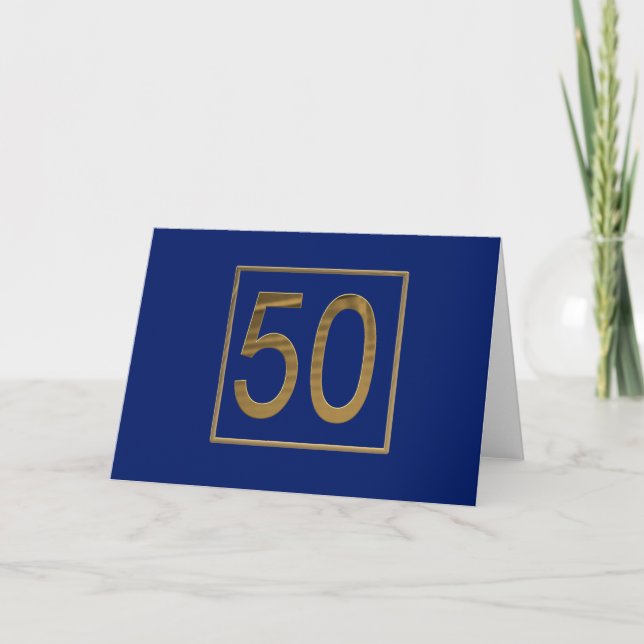 Golden Jubilee Karte (Vorderseite)