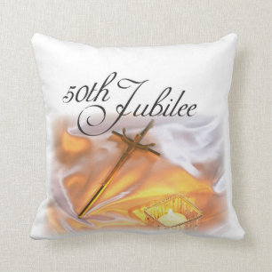 Golden Jubilee Religious Life, Candle Cross Candle Kissen