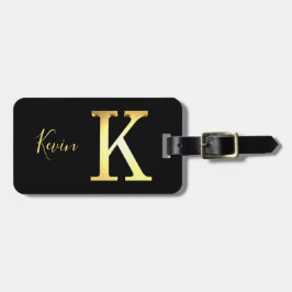 Golden K Name Gepäck Tag Gepäckanhänger