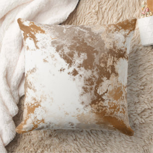 Golden Kupfer Marmor abstrakt Kissen