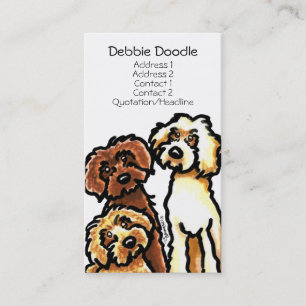 Golden Labradoodles - Business Cards Visitenkarte