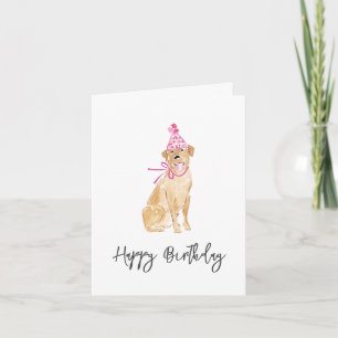 Golden Labrador Birthday Hat Dog Pet Sweet