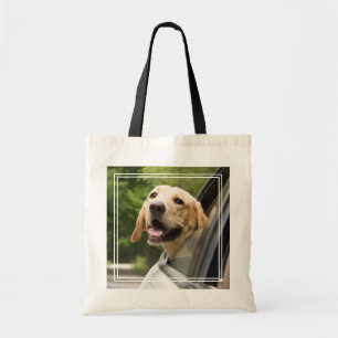 Golden Labrador in Rearview Mirror Tragetasche