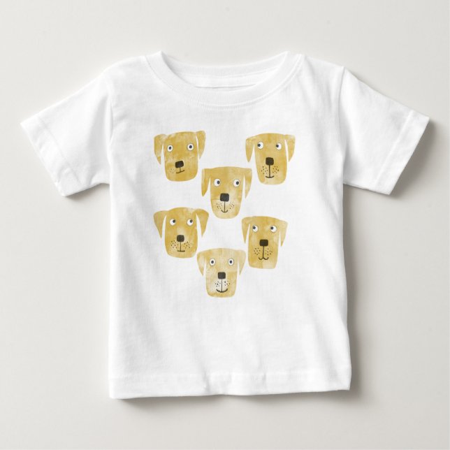 Golden Labrador Retriever Dog Baby T-shirt (Vorderseite)