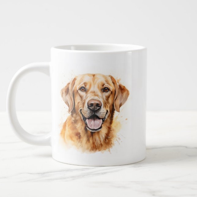 Golden Labrador Retriever Dog Jumbo-Tasse (Links)