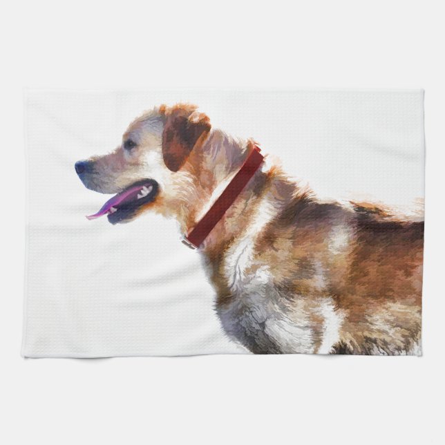 Golden Labrador Retriever Dog-Lover Geschenk Handtuch (Horizontal)