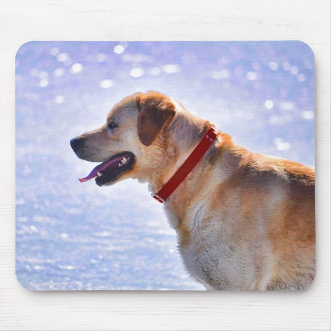 Golden Labrador Retriever Dog-Lover Geschenk Mousepad (Vorne)
