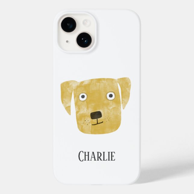 Golden Labrador Retriever Dog Personalisiert Case-Mate iPhone Hülle (Rückseite)