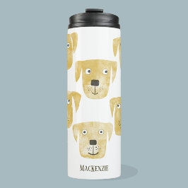 Golden Labrador Retriever Dog Personalisiert Thermosbecher