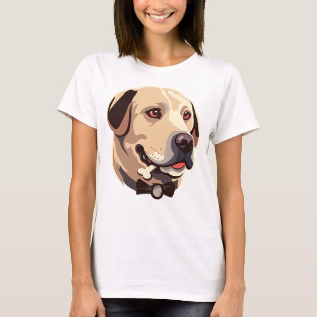 Golden Labrador Retriever Dog T-Shirt (Vorderseite)